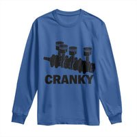 Cranky Car Engine Crankshaft Cars Lover Long Sleeve Shirt Mechanics Father Day