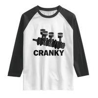 Cranky Car Engine Crankshaft Cars Lover Raglan Shirt Mechanics Father Day