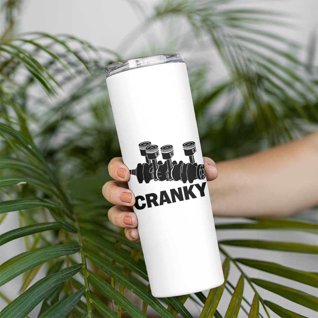 Cranky Car Engine Crankshaft Cars Lover Skinny Tumbler Mechanics Father Day