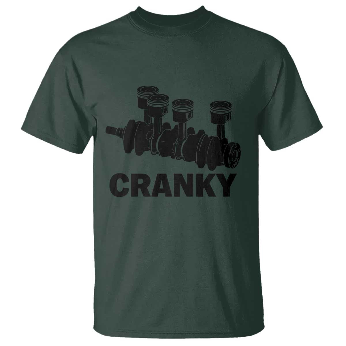 Cranky Car Engine Crankshaft Cars Lover T Shirt Mechanics Father Day