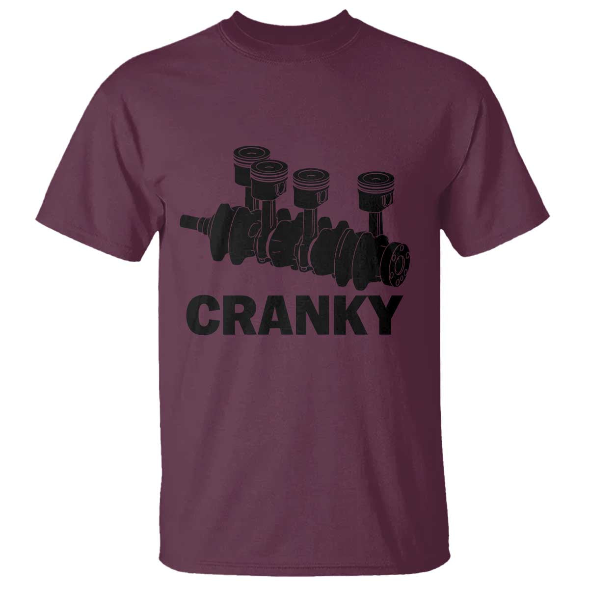 Cranky Car Engine Crankshaft Cars Lover T Shirt Mechanics Father Day