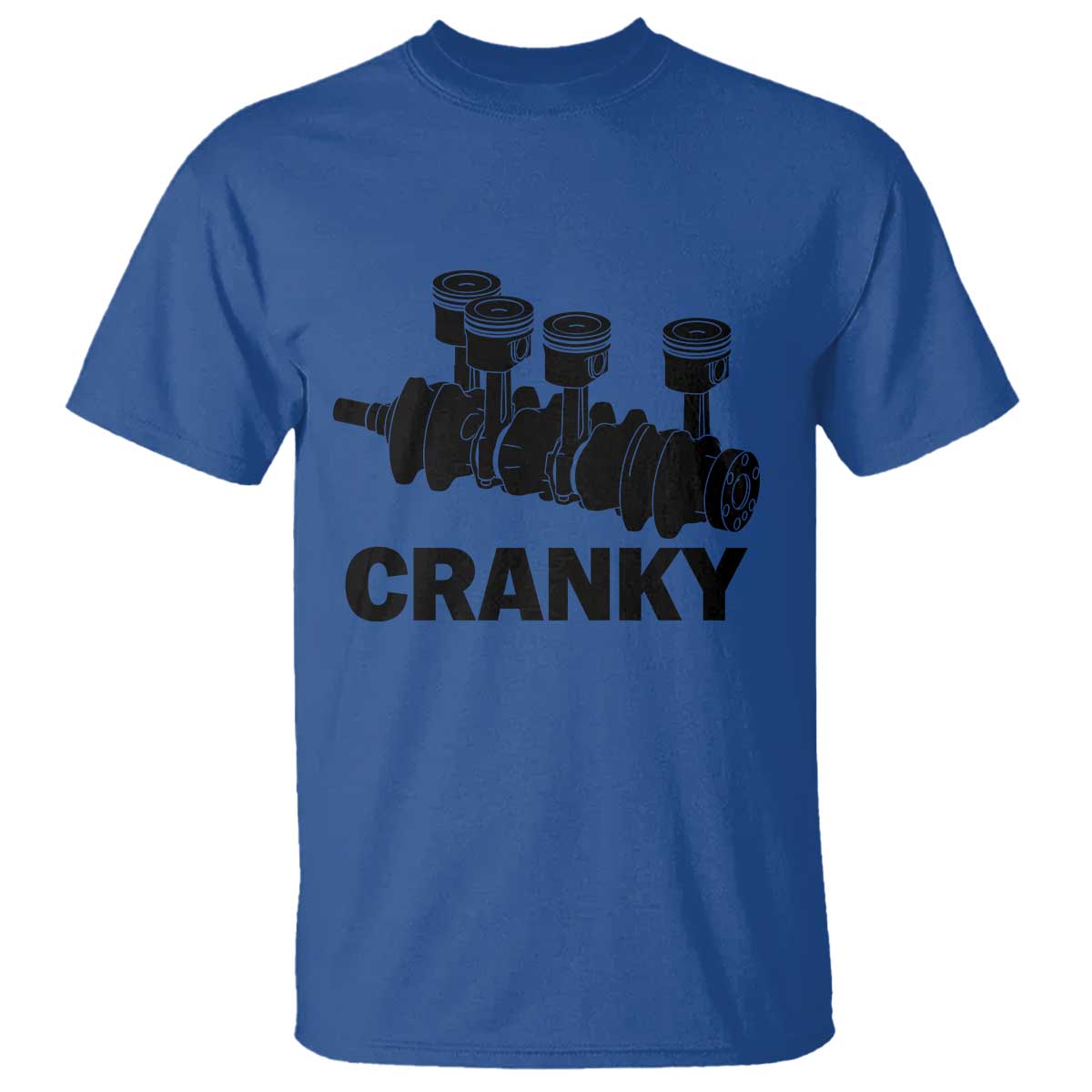 Cranky Car Engine Crankshaft Cars Lover T Shirt Mechanics Father Day