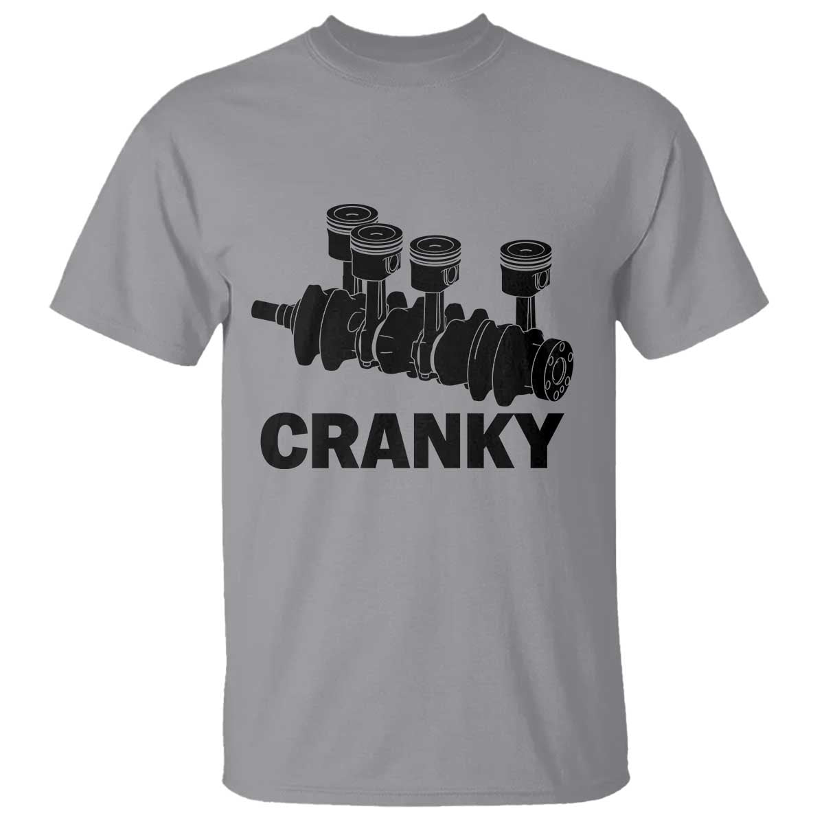 Cranky Car Engine Crankshaft Cars Lover T Shirt Mechanics Father Day
