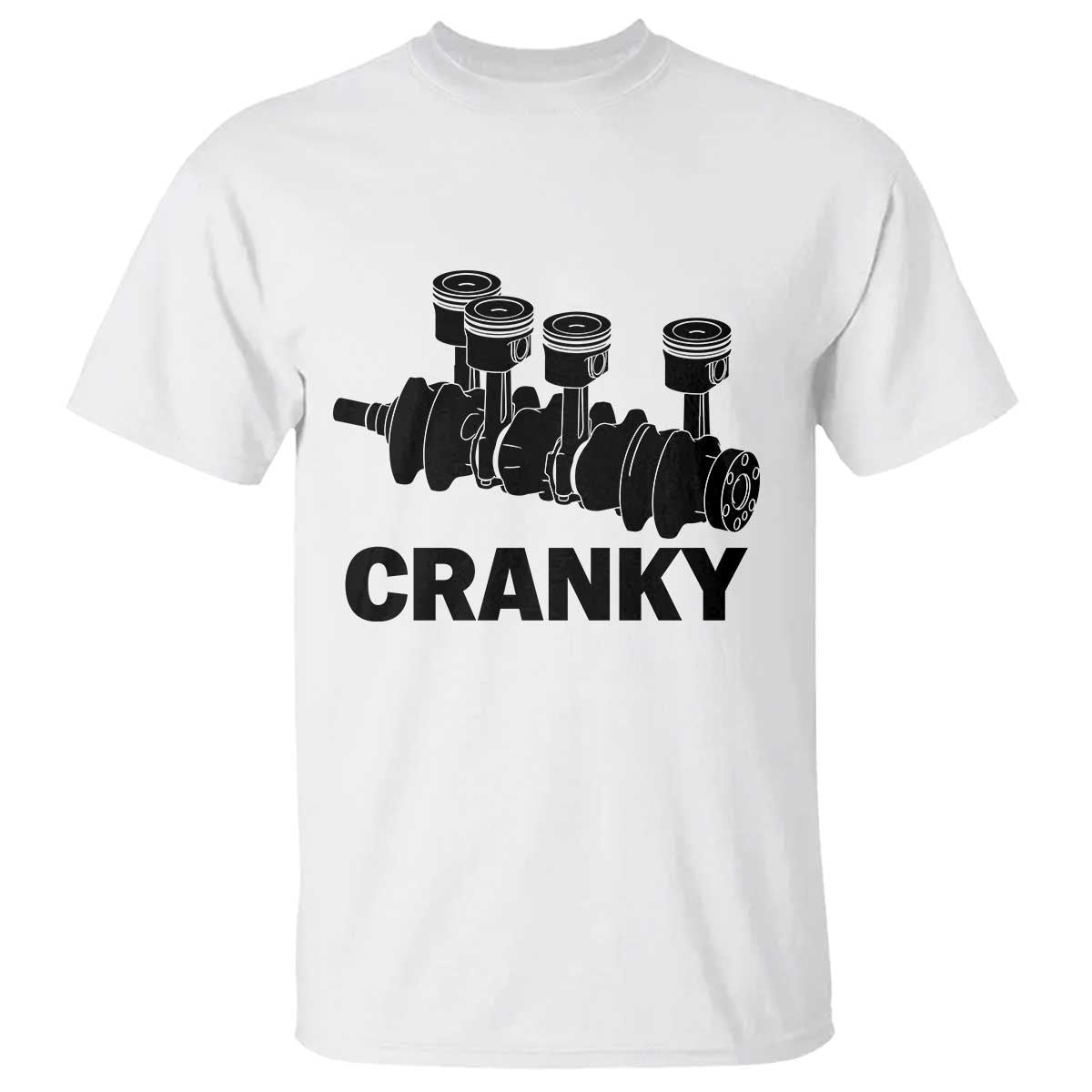 Cranky Car Engine Crankshaft Cars Lover T Shirt Mechanics Father Day