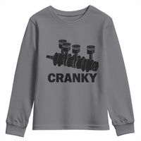 Cranky Car Engine Crankshaft Cars Lover Youth Sweatshirt Mechanics Father Day