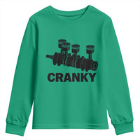 Cranky Car Engine Crankshaft Cars Lover Youth Sweatshirt Mechanics Father Day