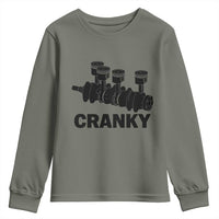 Cranky Car Engine Crankshaft Cars Lover Youth Sweatshirt Mechanics Father Day