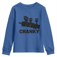 Cranky Car Engine Crankshaft Cars Lover Youth Sweatshirt Mechanics Father Day