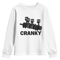 Cranky Car Engine Crankshaft Cars Lover Youth Sweatshirt Mechanics Father Day