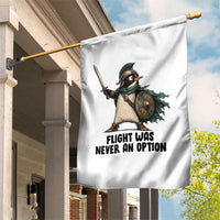 Flight Was Never An Option Funny Penguin Garden Flag Sarcastic Dark Humor Animal