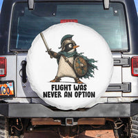 Flight Was Never An Option Funny Penguin Spare Tire Cover Sarcastic Dark Humor Animal