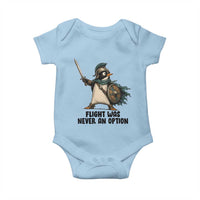 Flight Was Never An Option Funny Penguin Baby Onesie Sarcastic Dark Humor Animal