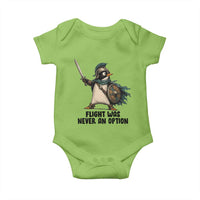Flight Was Never An Option Funny Penguin Baby Onesie Sarcastic Dark Humor Animal