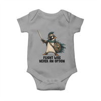 Flight Was Never An Option Funny Penguin Baby Onesie Sarcastic Dark Humor Animal