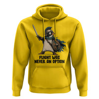 Flight Was Never An Option Funny Penguin Hoodie Sarcastic Dark Humor Animal