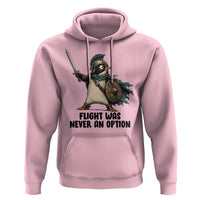 Flight Was Never An Option Funny Penguin Hoodie Sarcastic Dark Humor Animal