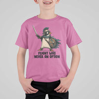 Flight Was Never An Option Funny Penguin T Shirt For Kid Sarcastic Dark Humor Animal