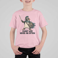 Flight Was Never An Option Funny Penguin T Shirt For Kid Sarcastic Dark Humor Animal