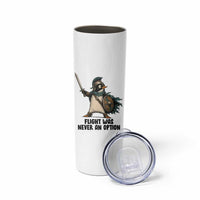 Flight Was Never An Option Funny Penguin Skinny Tumbler Sarcastic Dark Humor Animal