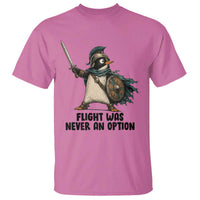Flight Was Never An Option Funny Penguin T Shirt Sarcastic Dark Humor Animal