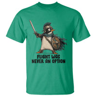 Flight Was Never An Option Funny Penguin T Shirt Sarcastic Dark Humor Animal