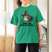 Flight Was Never An Option Funny Penguin T Shirt For Women Sarcastic Dark Humor Animal