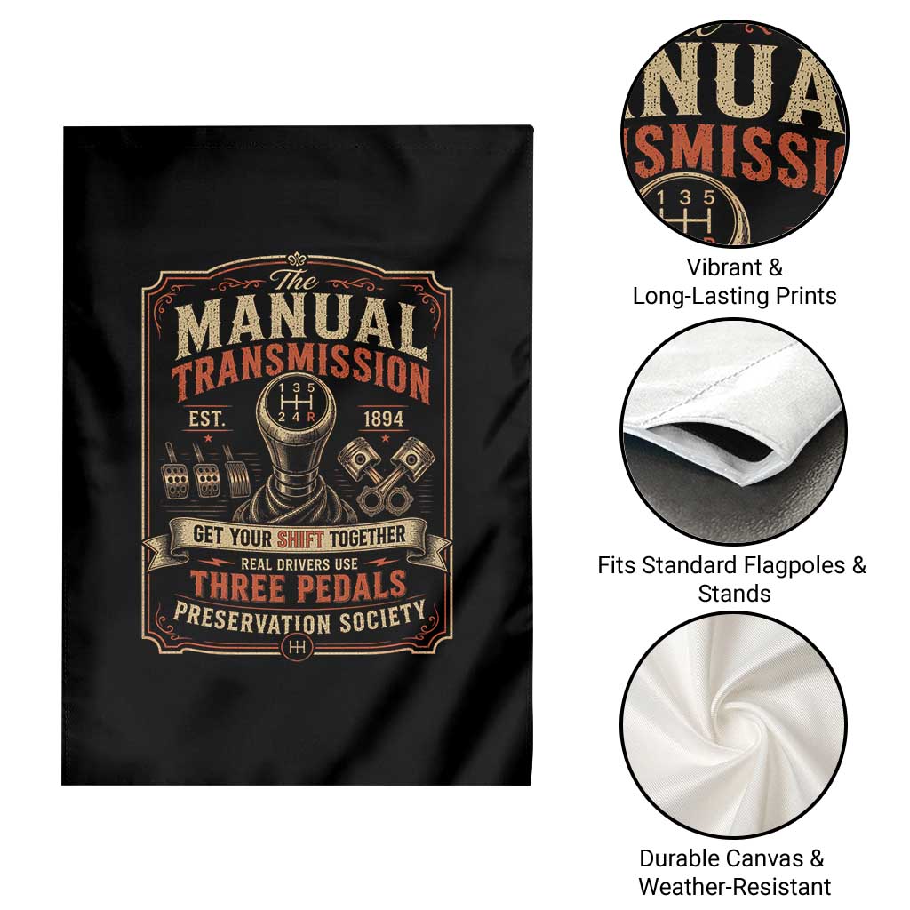 Car Guy Garden Flag The Manual Transmission Preservation Society