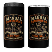 Car Guy 4 in 1 Can Cooler Tumbler The Manual Transmission Preservation Society