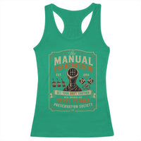 Car Guy Racerback Tank Top The Manual Transmission Preservation Society