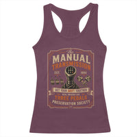 Car Guy Racerback Tank Top The Manual Transmission Preservation Society