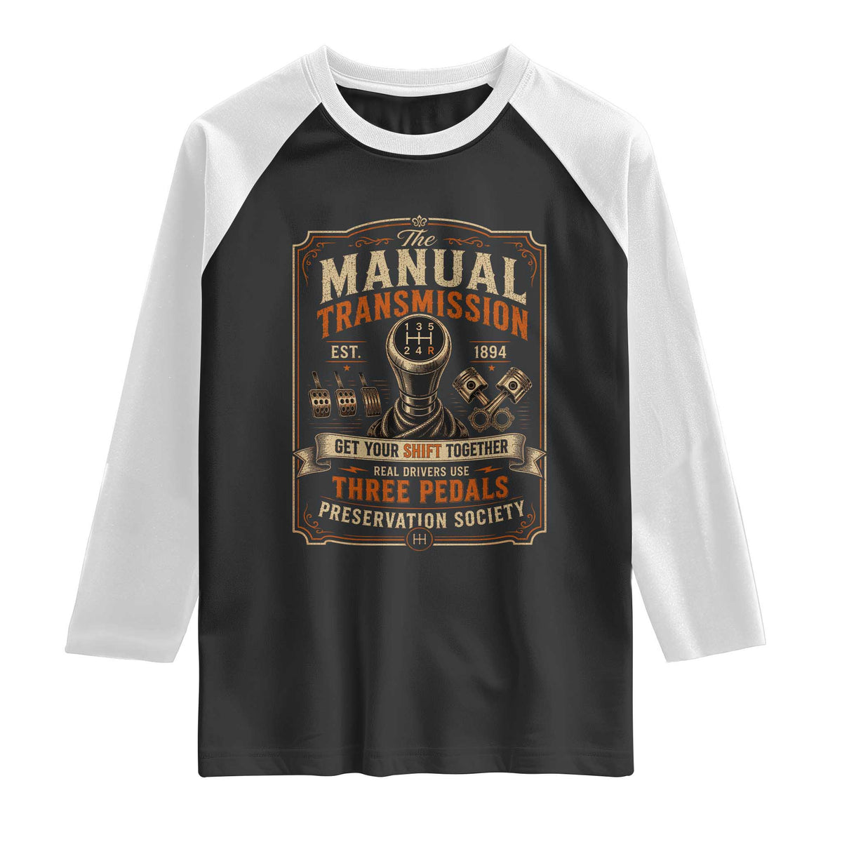 Car Guy Raglan Shirt The Manual Transmission Preservation Society