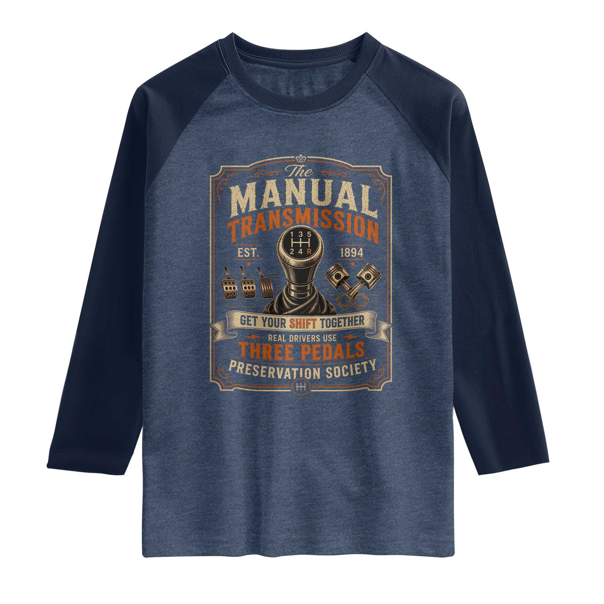 Car Guy Raglan Shirt The Manual Transmission Preservation Society