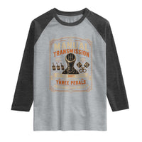 Car Guy Raglan Shirt The Manual Transmission Preservation Society