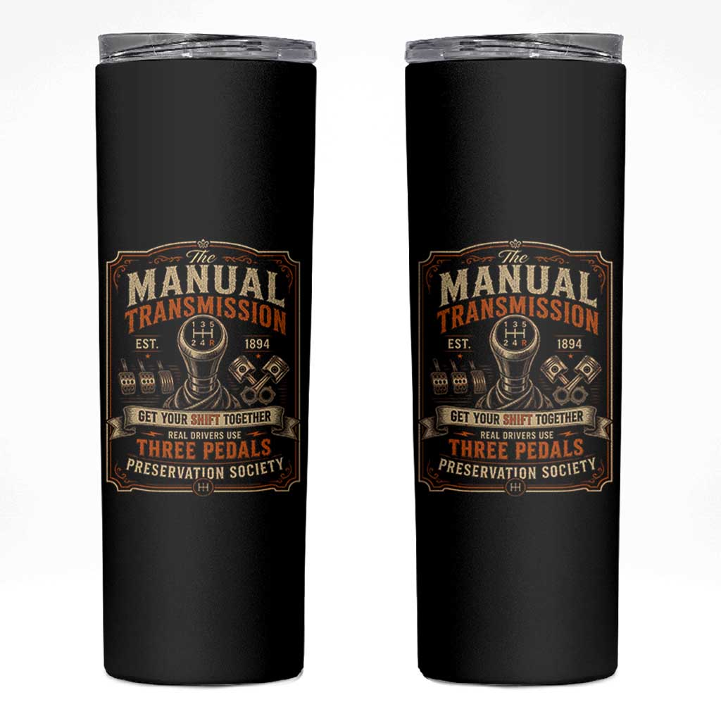 Car Guy Skinny Tumbler The Manual Transmission Preservation Society