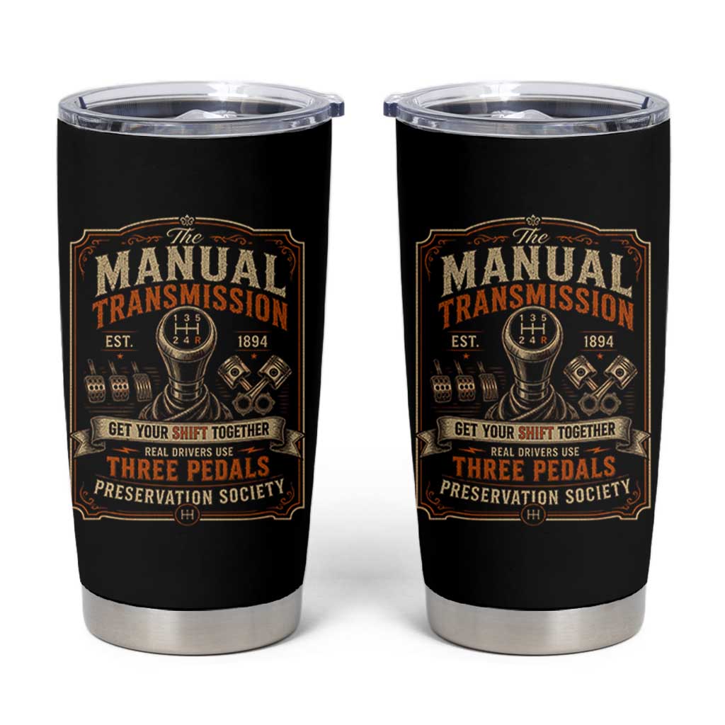 Car Guy Tumbler Cup The Manual Transmission Preservation Society