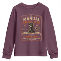 Car Guy Youth Sweatshirt The Manual Transmission Preservation Society