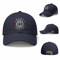 Rare Breed Manual Transmission Stick Shift Driver Baseball Cap Vintage Distressed Graphic