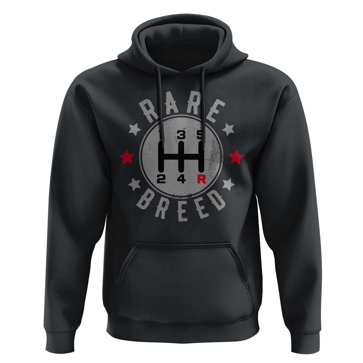 Rare Breed Manual Transmission Stick Shift Driver Hoodie Vintage Distressed Graphic