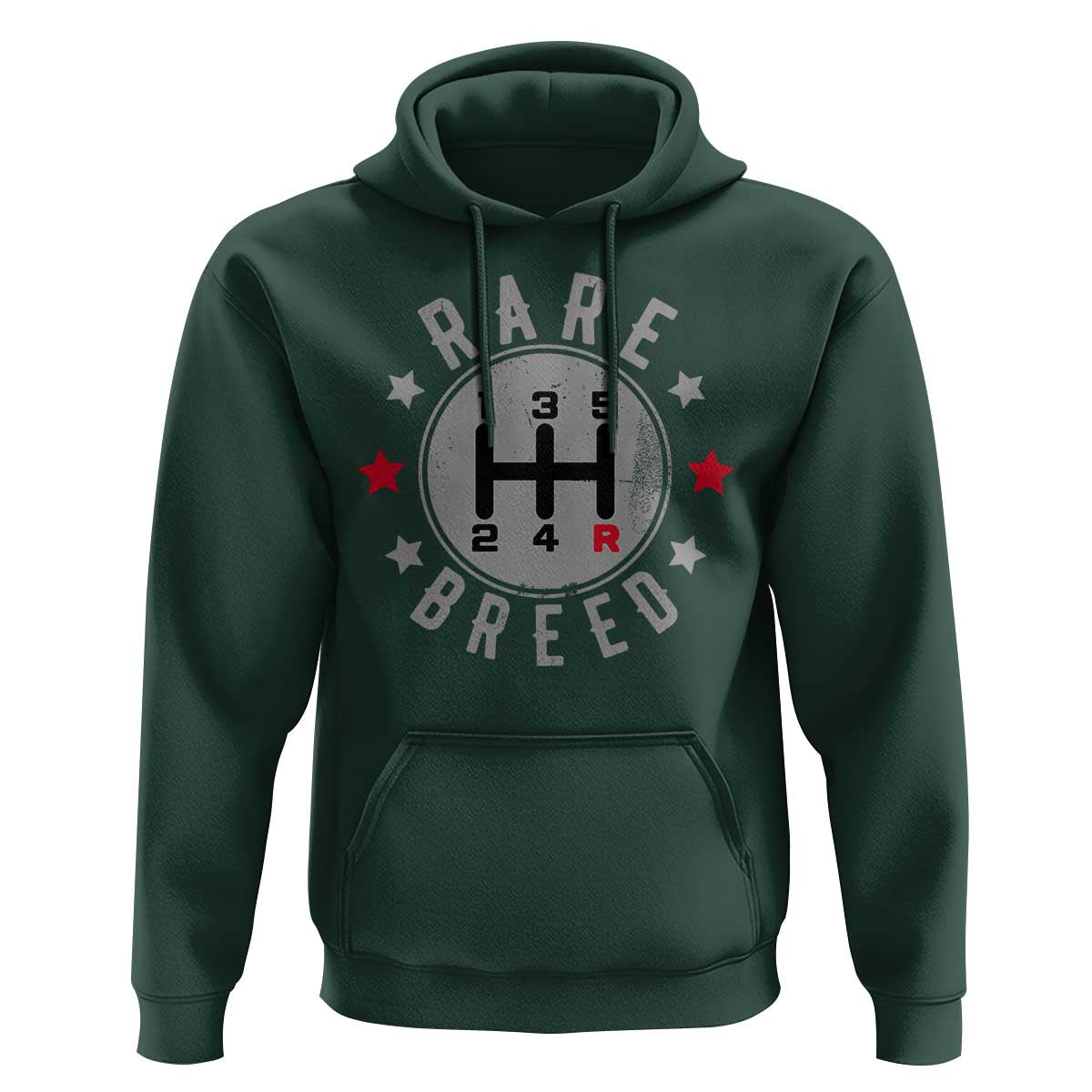 Rare Breed Manual Transmission Stick Shift Driver Hoodie Vintage Distressed Graphic