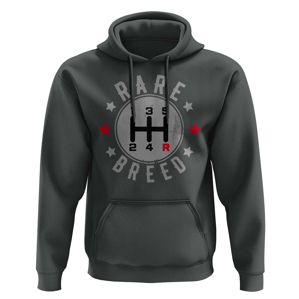 Rare Breed Manual Transmission Stick Shift Driver Hoodie Vintage Distressed Graphic