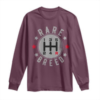 Rare Breed Manual Transmission Stick Shift Driver Long Sleeve Shirt Vintage Distressed Graphic