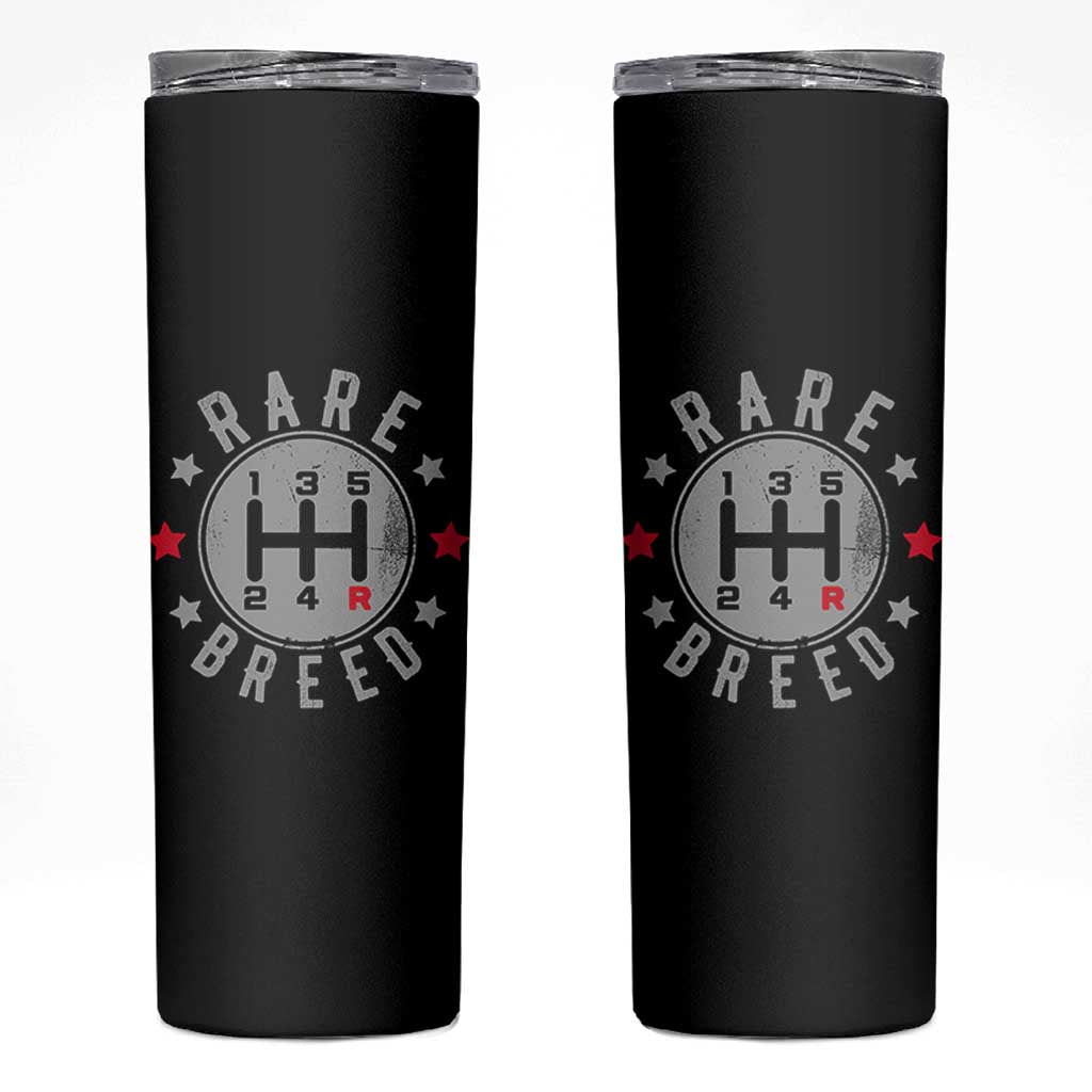 Rare Breed Manual Transmission Stick Shift Driver Skinny Tumbler Vintage Distressed Graphic