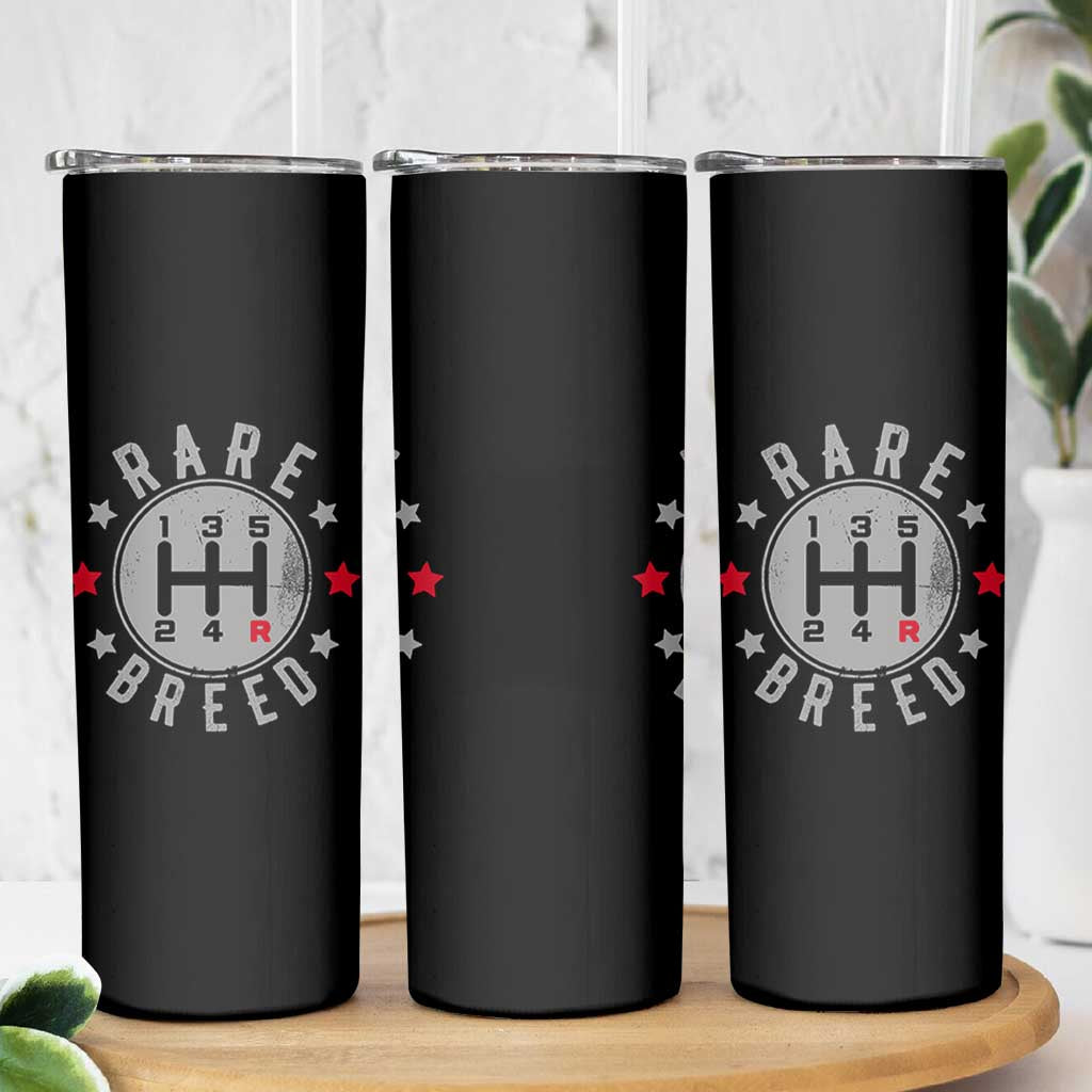Rare Breed Manual Transmission Stick Shift Driver Skinny Tumbler Vintage Distressed Graphic