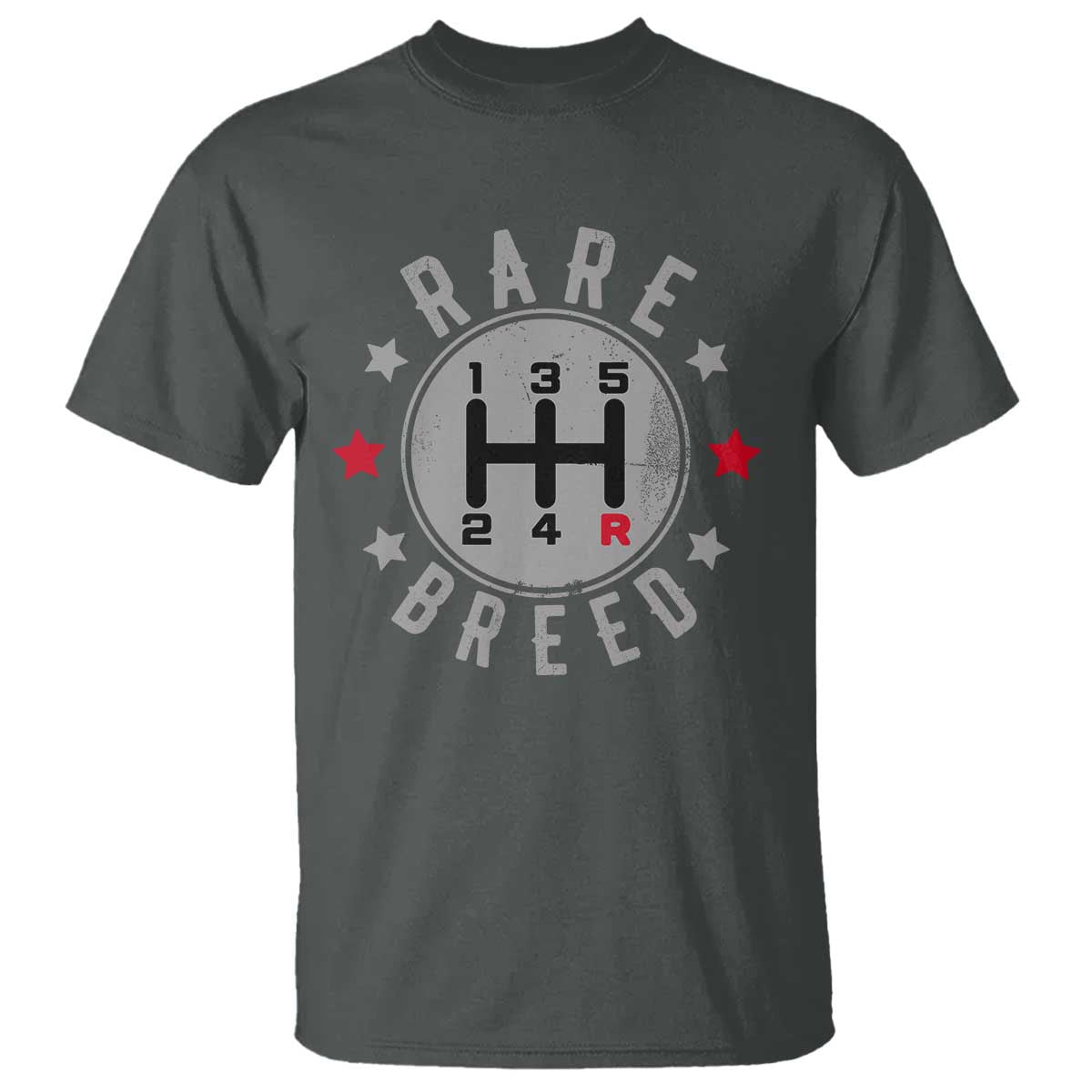 Rare Breed Manual Transmission Stick Shift Driver T Shirt Vintage Distressed Graphic