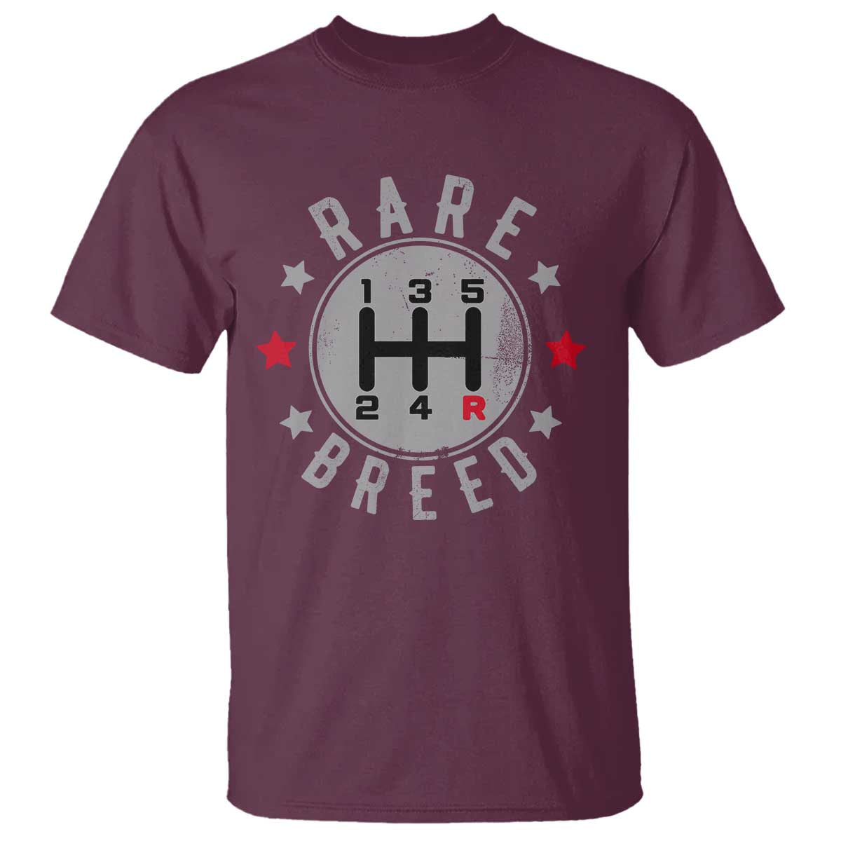 Rare Breed Manual Transmission Stick Shift Driver T Shirt Vintage Distressed Graphic