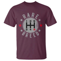 Rare Breed Manual Transmission Stick Shift Driver T Shirt Vintage Distressed Graphic