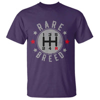 Rare Breed Manual Transmission Stick Shift Driver T Shirt Vintage Distressed Graphic