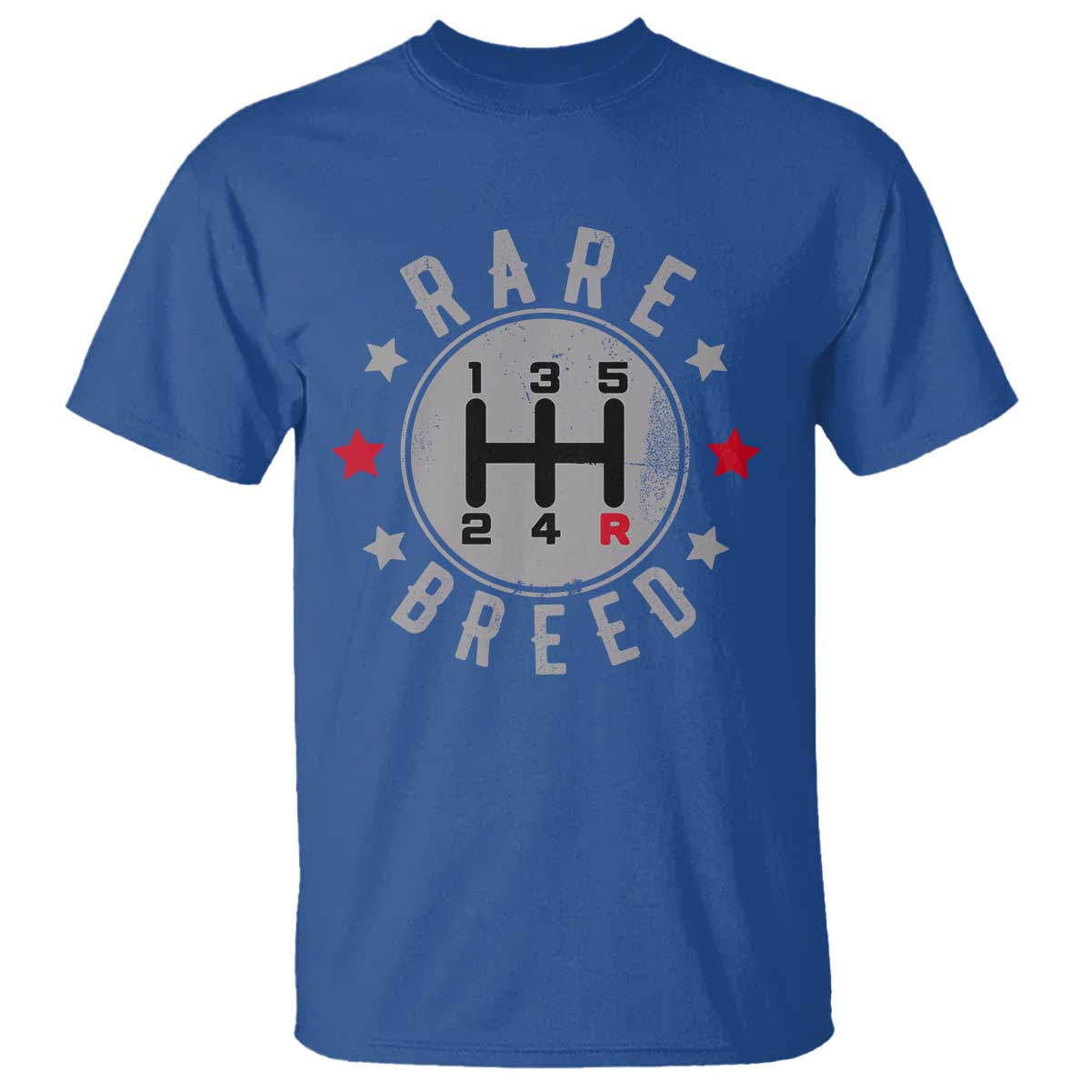 Rare Breed Manual Transmission Stick Shift Driver T Shirt Vintage Distressed Graphic
