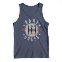 Rare Breed Manual Transmission Stick Shift Driver Tank Top Vintage Distressed Graphic