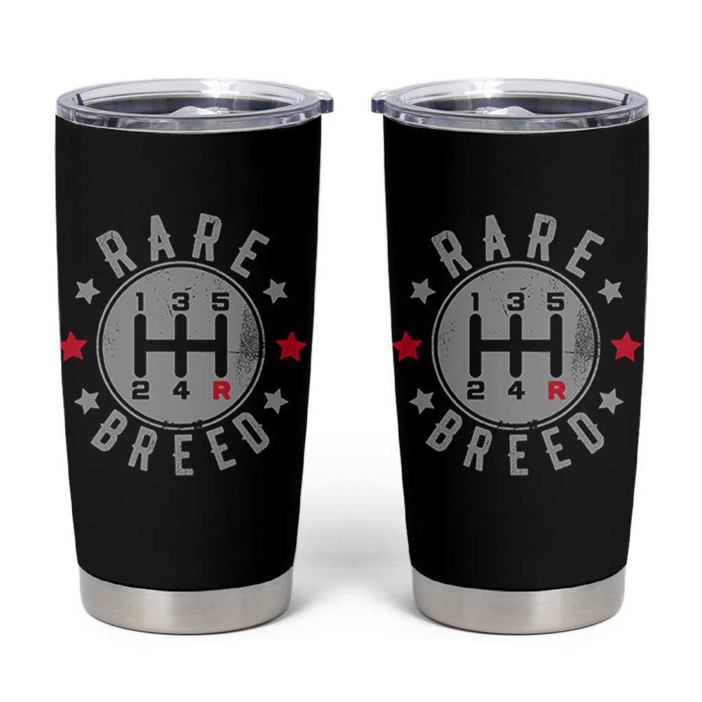 Rare Breed Manual Transmission Stick Shift Driver Tumbler Cup Vintage Distressed Graphic